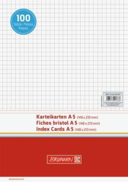 Karteikarte A5 kar ws 100St