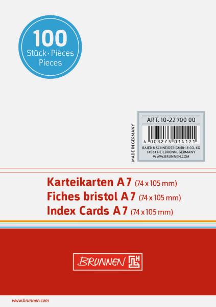 Karteikarte A7 unlin ws 100St