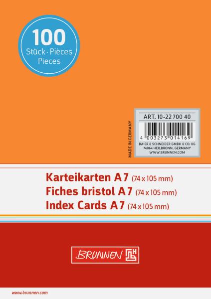 Karteikarte A7 unlin or 100St