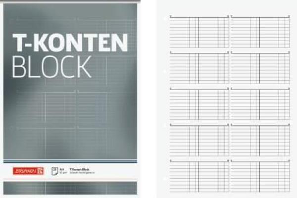 T-Konten-Block A4 25Bl
