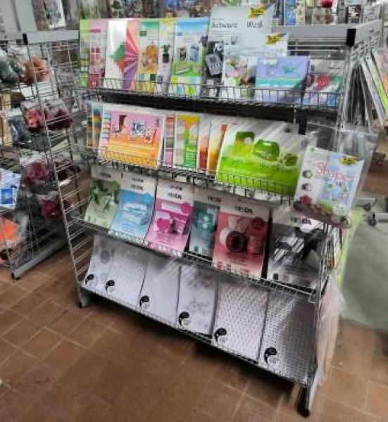 Gitterdisplayregale doppelseitig  leer