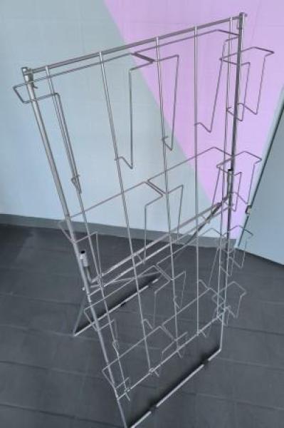 2 tlg Prospektständer Metall für 8xA4 und 4xDL