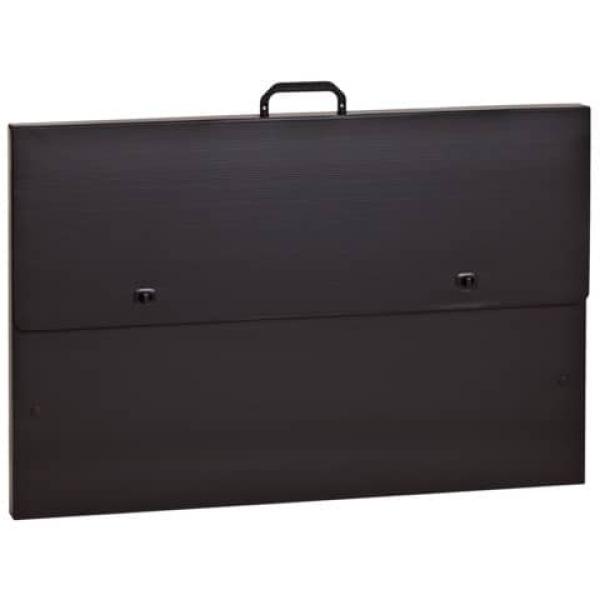 Zeichenkoffer Plastik schwarz