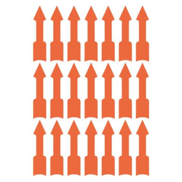 Hinweisetiketten Pfeil l´rot