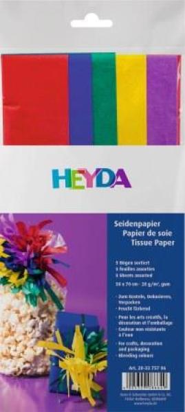 Seidenpapier 50x70cm 5er Sort 2