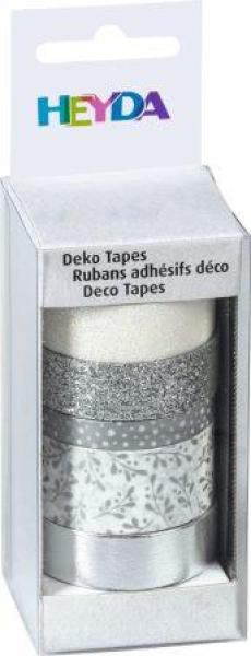 Deko Tape Mix silver 5er
