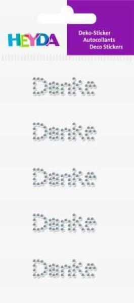 Sticker Strass Danke gk