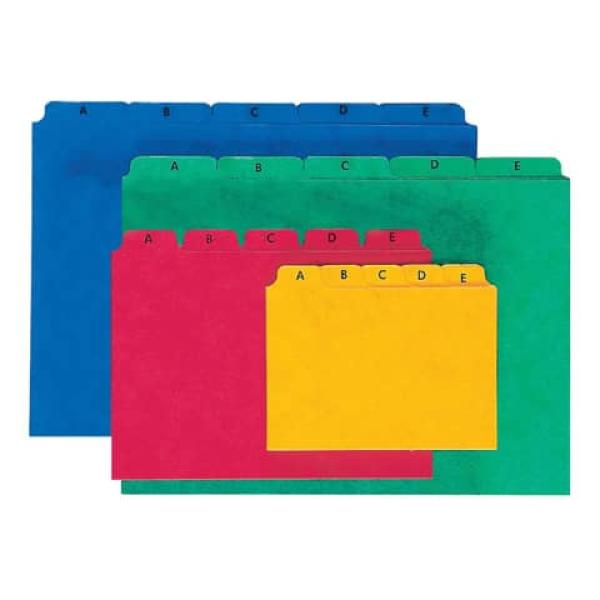 Leitregister A6 blau Pressspan