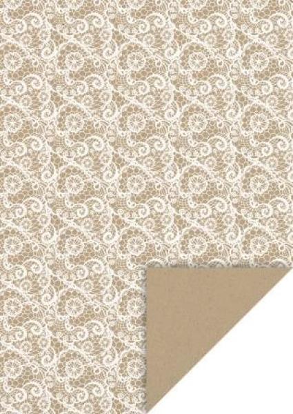 Naturkarton A4 220g Spitze natur