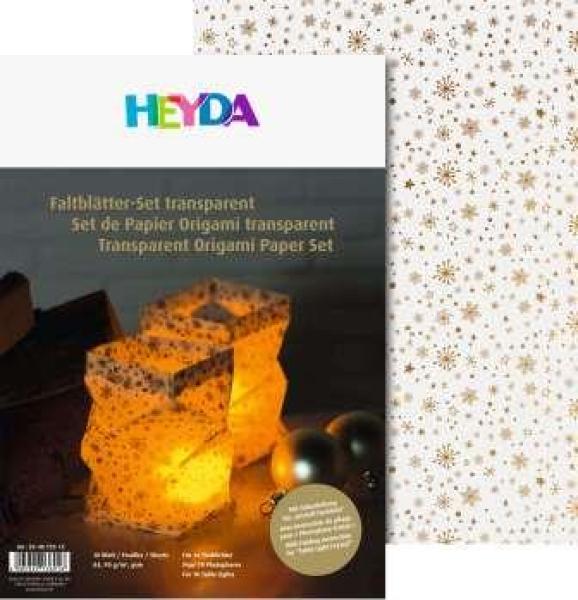 Faltblätter transp. A4 Sterne go