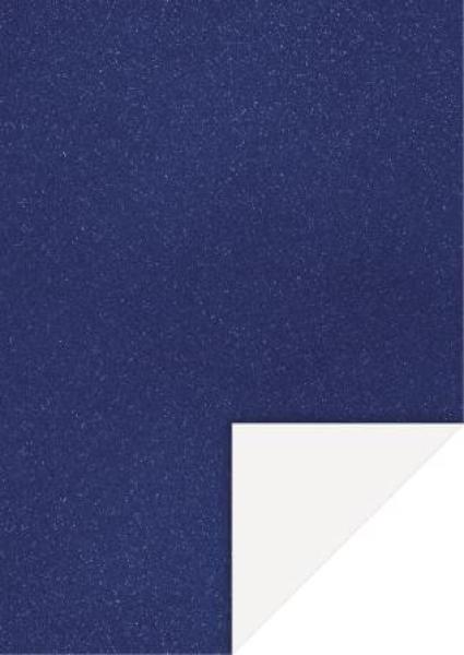 GlitterkartonA4 200g dunkelblau