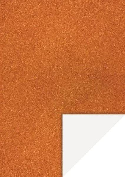 GlitterkartonA4 200g orange rot