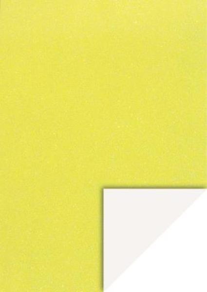GlitterkartonA4 200g gelb neon