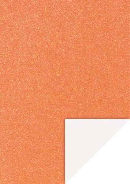 GlitterkartonA4 200g orange neon
