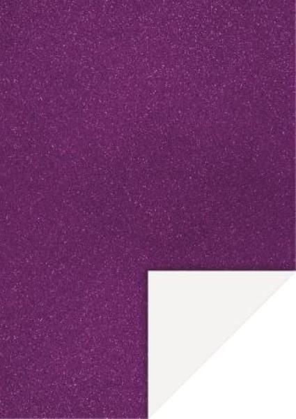 GlitterkartonA4 200g dunkelviolett