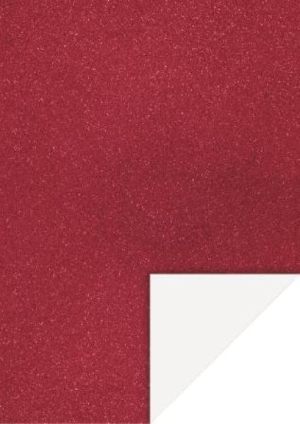 GlitterkartonA4 200g weinrot