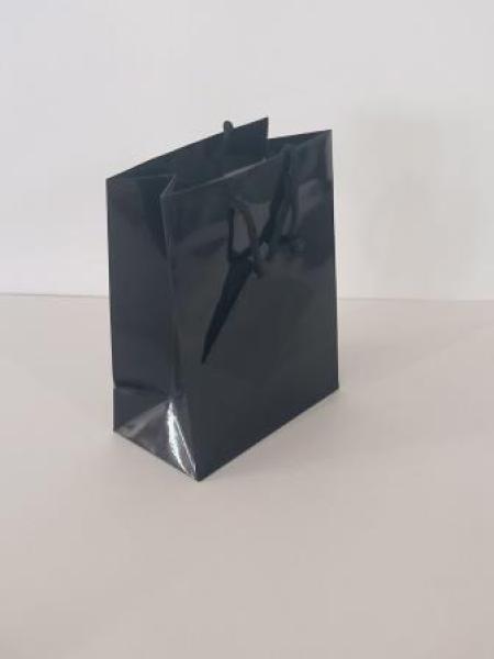 Tragetasche 11 cm x 6 cm x 14 cm schwarz