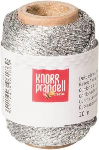 Dekoschnur Metallic silber 20m