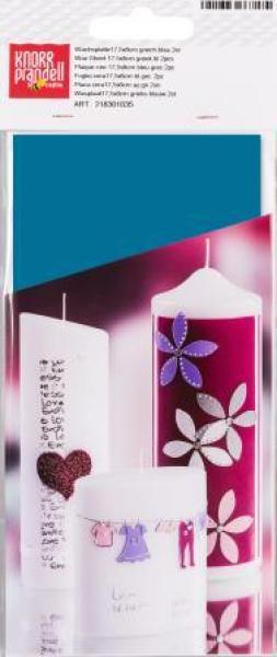 Wachsplatte17,5x8cm griech.blau 2er