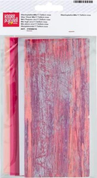 WachsplattenMix17,5x8cm rosa