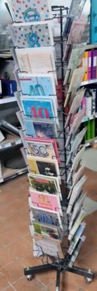 Kartenständer Boden-Drehdisplay „Geschenkkarten“ 56 Kartenfächer | Ø 300 mm 1580 mm   leer