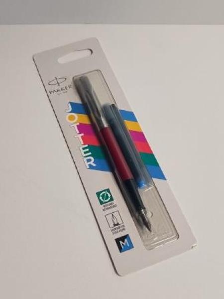 Füllfederhalter Jotter, rot, M, Schreibfarbe: blau/schwarz