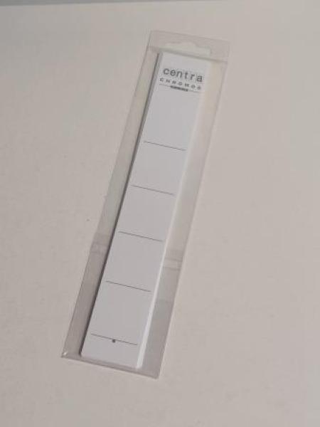 Rückenschild Karton schmal weiß