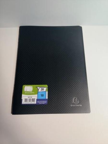 EXACOMPTA Sichtbuch, DIN A4, PP, 10 Hüllen, schwarz (8700351)
