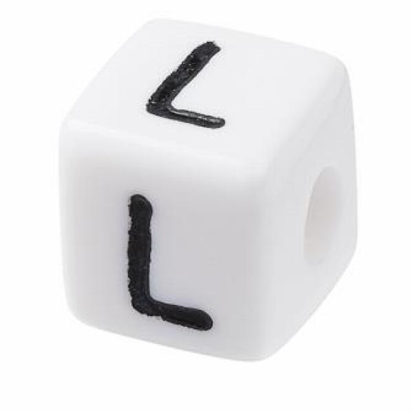 Schnulli-Buchstaben-Würfel 10 mm, "L", Kunststoff, Btl. à 20 St.