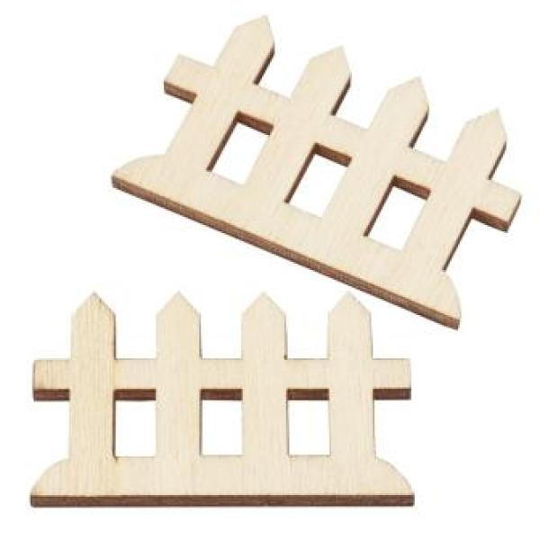 Zaun ca. 4 cm, Btl. à 4 St. natur