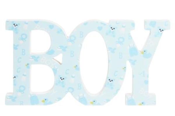 Holz-Deko Boy, ca. 28 x 14,5 x 2 cm