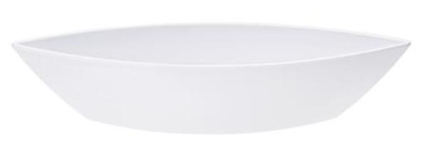 Schale weiss, 6,5 x 11 x 32 cm, Kunststoff