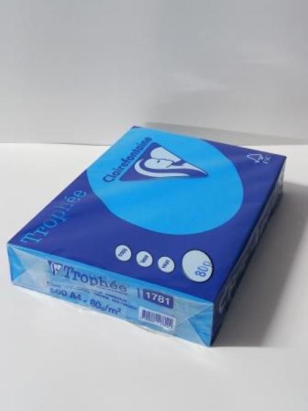 Kopierpapier Trophee, DIN A4, 80g karibikblau, für Laser- und Inkjet-