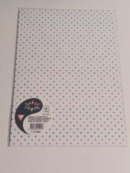 41201C Clairefontaine 10 Bögen A4 Papier einseitig bedruckt im Designhochwertig verarbeitet aus Papier 120g