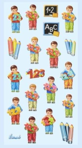 SOFTY-Sticker Schule Jungs