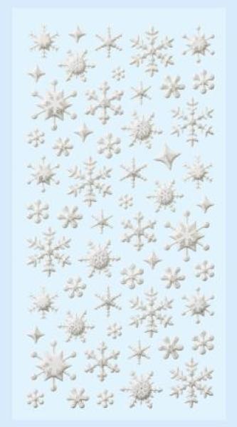 SOFTY-Sticker Eiskristall silber