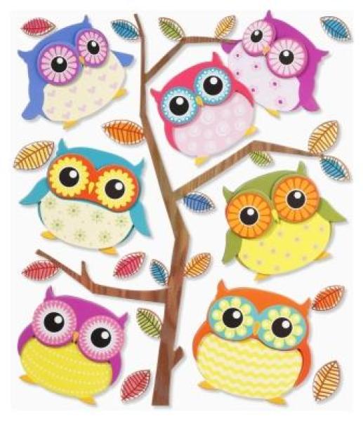 3D Sticker XXL Eulen I
