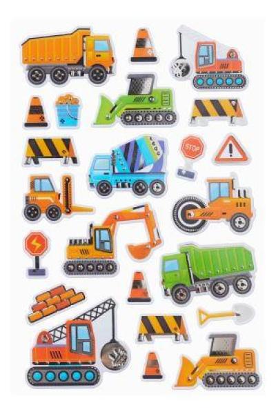 Sticker XL Baufahrzeuge