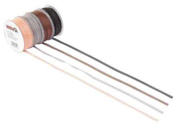 Organza-Band schwarz, 5 mm, Rol. à 50 m  ldm