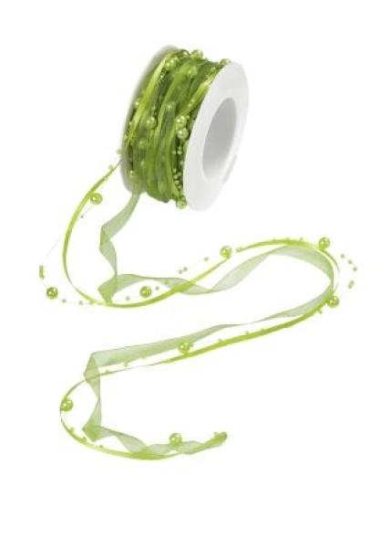 TRENDY-Band mit Perlen, ldm, olive