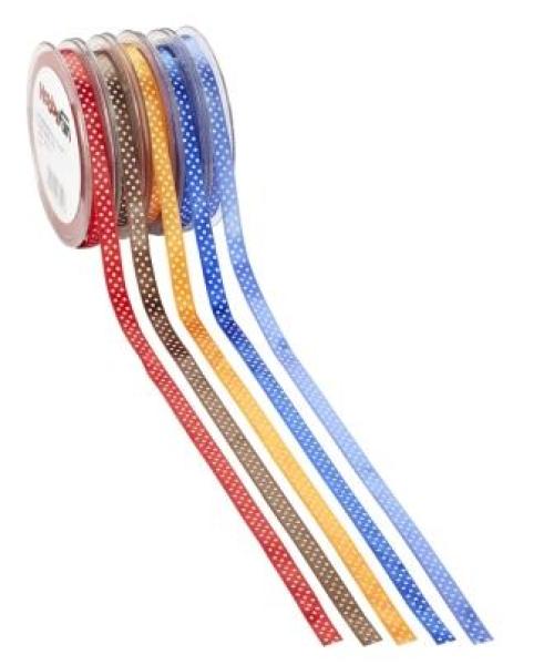 Punkte-Band 10 mm, ldm, orange