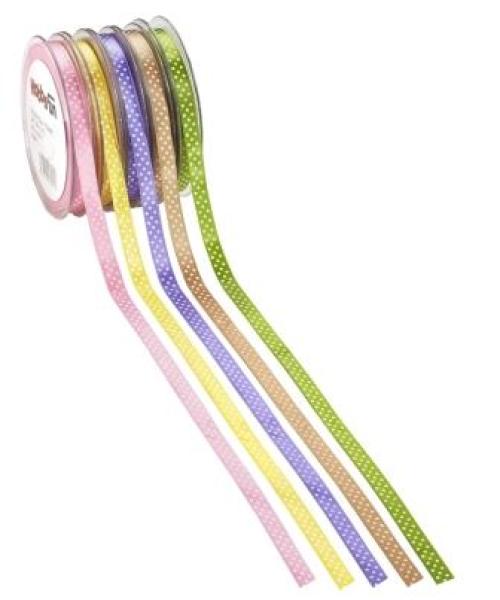 Punkte-Band 10 mm, ldm, grün