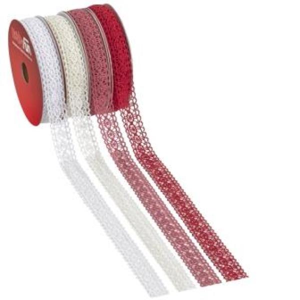 Band Spitze Waterloo weiss, 20 mm, ldm