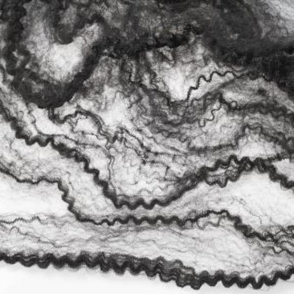 Deko-Spinnengewebe schwarz, ca. 50 gr.