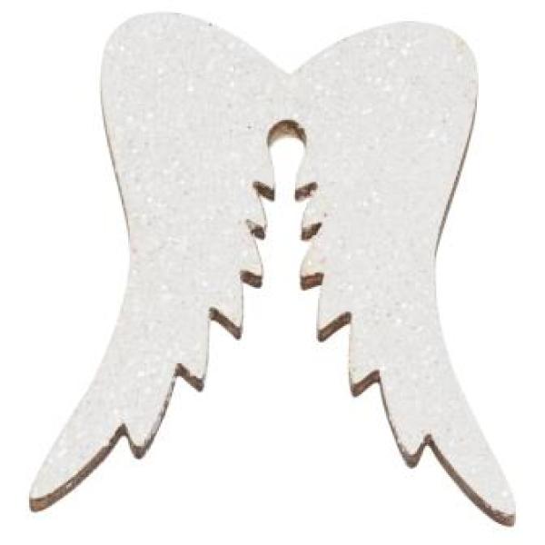 Engelsflügel-Holz, ca. 5 cm, Btl. à 3 St. irisierend