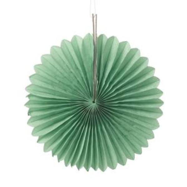 3D-Wabenrosette aus Papier, 10 cm, grün, Btl. à 3 St.