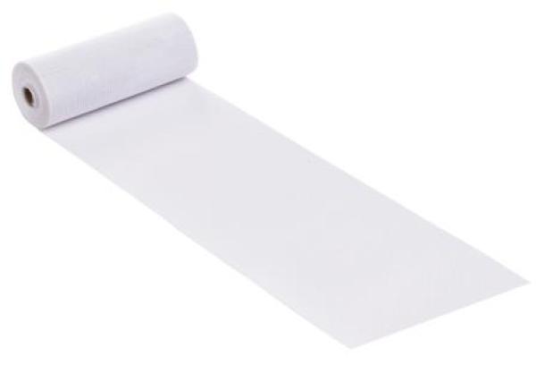 Dekostoff Leinen-optik weiss, 20 cm x 10 m   ldm