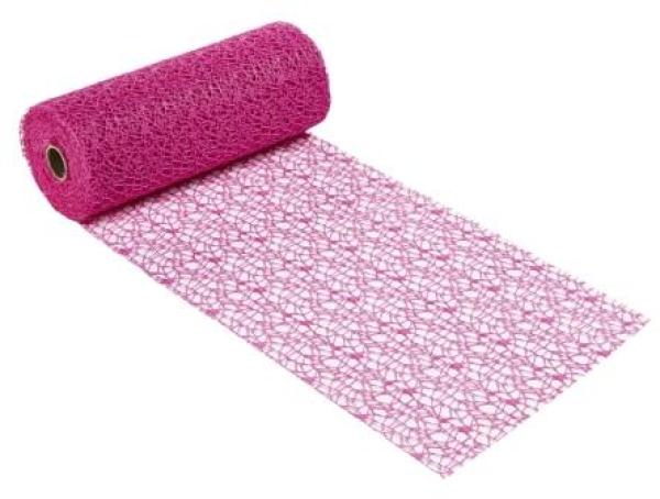 Dekostoff Netz-optik, 29 cm x 15 m, fuchsia   ldm