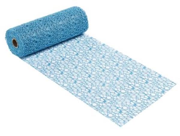 Dekostoff Netz-optik, 29 cm x 15 m, türkis   ldm