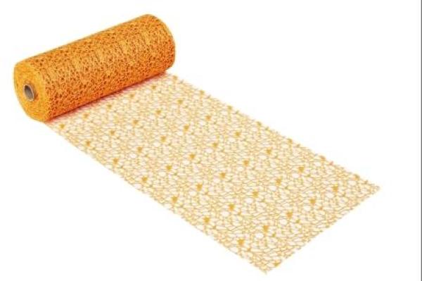 Dekostoff Netz-Optik, 29 cm x 15 m, orange   ldm